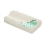 HoMedics Contoured Comfort Premium Grade Memory Foam Pillow with Jacquard Cover and SilverGuard and CoolCore, Extra Large