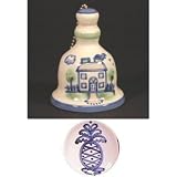 Bell Large, Blue Gourmet Pineapple Pattern
