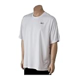 Men's Reebok Short Sleeve Play Dry Crew - White/White