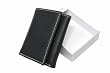 DKNY Genuine Leather Tri-Fold Wallet with Accented Stitching