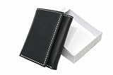 DKNY Genuine Leather Tri-Fold Wallet with Accented Stitching