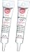 Pink Cake Decorations (704-330) - Two (2) MESSAGE DETAIL Decorating Gel - Pink