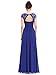 Ever-Pretty Womens Cap Sleeve Lace Neckline Ruched Bust Evening Gown 09993