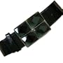 Black Multi Square Big Gemstone Buckle Belt