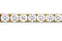 11.20 Ct Round E/F VS Certified Natural Diamond Tennis Bracelet in 14KY