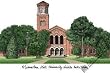 Midwestern State University Lithograph 14x10 Unframed Lithograph