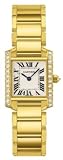 Cartier Tank Francaise 18kt Yellow Gold Diamond Ladies Watch WE1001R8