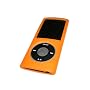 ORANGE Silicone Skin Case Cover for Apple iPod Nano 4th Gen Generation 4G new Nano-Chromatic 4GB, 8GB & 16GB + Screen Protector & Lanyard