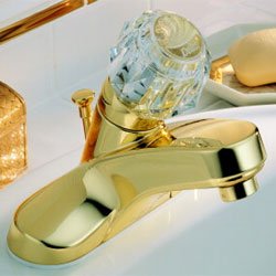 Delta Faucet Polished Brass Single Handle Bathroom Faucet Picture