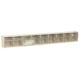 <b>Quantum QTB 309 9-Compartment Clear Tip Out Bin</b>