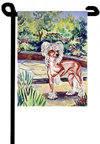 Chinese Crested Dog - Garden Flags
