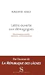 Lettre ouverte aux d�magogues