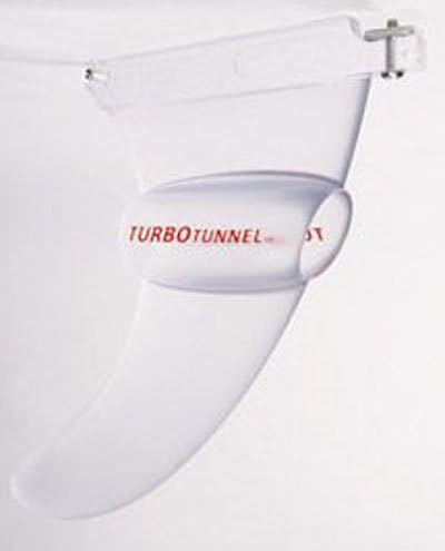 Turbo Tunnel 7.5 Longboard Fin - clear