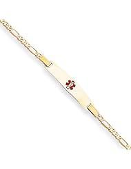 8 Inch 14k Gold Medical Jewelry Bracelet