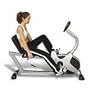 Yukon Fitness - EZR 02 - Recumbent Exercise Bike Professional Home Exercise Machine - Black & Silver -