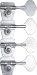 FULL SIZE 4 IN LINE BASS TUNERS CHROME