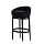 Armen Living Igloo Microfiber 26-Inch Swivel Barstool, Black
