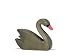 Swimming Swan; Gray