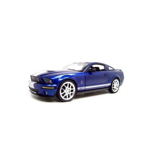 2007 Shelby Mustang Gt-500 Blue 1:18 Diecast Model Car