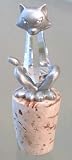Crystal Cat Wine Topper Made with Swarovski Crystal