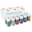 Pacon 91356 Spectra glitter 6-color assortment, 3/4 oz. shaker-top jars, 12 per pack