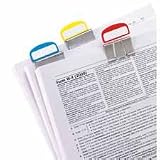 Binder Clip with Label, PileSmart, Write-On, 1/4 Capacity, Assorted, 6/Pack ESS51054