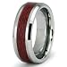 Tungsten Carbide Maple Wood Inlay Wedding Band Ring 8mm Sz 10