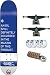 Think Inconvenient Truth Complete Skateboard - 7.5 Blue W/Mini Logo Wheels and Bearin...