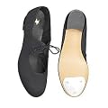 Black Canvas Tap Shoes Low Heel