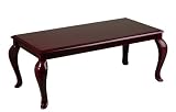 Office Star TBB4020 Coffee Table, Mahogany