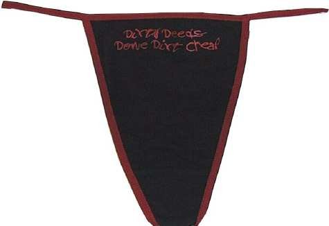 Buy AC DC – Dirty Deeds Logo String Thong for women