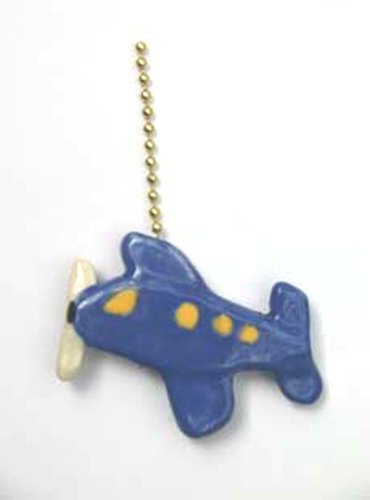 airplane light fixtures-Ceiling Fan Pull Chain: Blue Airplane Images