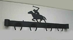 Wrought Iron 4 Bridle Rack with Cutout