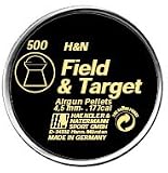 H&N Field & Target .177 Cal, 8.49 Grains, Domed, 500/Tin
