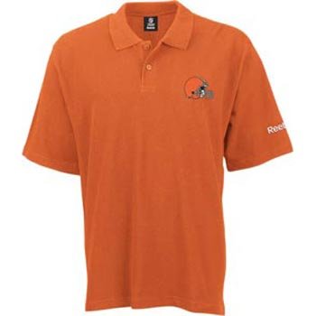 Cleveland Browns Orange Reebok RA Polo Shirt - M