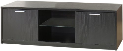 Tvilum Lauren 7954161 TV Stand, Black and Woodgrain
