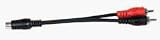 Comprehensive RCA jack to two- 2 RCA plugs audio adapter cable 6 inches