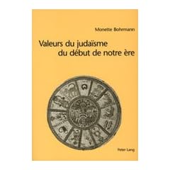 Valeurs du juda�sme du d�but de notre �re