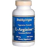 Healthy Origins L-Arginine, 350mg, Tablets 180 ea