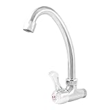 uxcell 台所　1.7cmねじ付き径　　シングルレバー　蛇口　2個入り