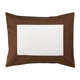 Chocolate Color Frame Sham by Serena and Lily