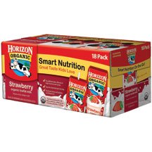 Horizon Organic Low Fat Milk, Strawberry, 8-Ounce Aseptic Cartons (Pack of 18)
