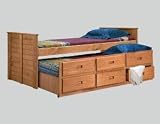 Pine Crafter Captain's Bed with Twin Trundle Unit