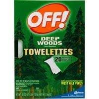Off! Deep Woods Insect Repellent Wipes, 20 Towelettes Off! Deep Woods Insect Repellent Wipes, 20 Towelettes