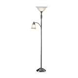 Normande Lighting JM1-778D Mother Daughter 71-Inch Torchiere Floor Lamp with 40-Watt Adjustable Rea