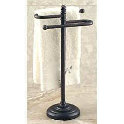 Oil Rubbed Bronze S-Style Countertop Towel Stand