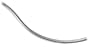 14k White Gold .9mm Italian Octagonal Snake Chain Necklace, 18"