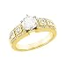 14K Yellow Gold Diamond Engagement Ring Semimount - 0.50 Ct.