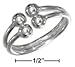 Sterling Silver High Polish Ring With Four Balls