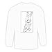 Long Sleeve T-shirt with man, Zulu, black and white, native, ornaments, tribal, Africa, bungee jumping, inhabitant